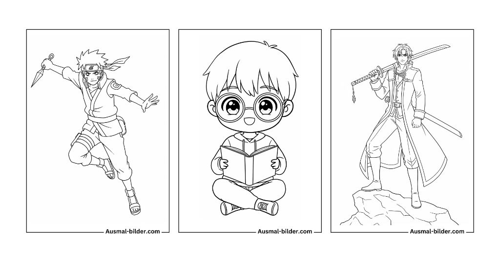 Anime Ausmalbilder