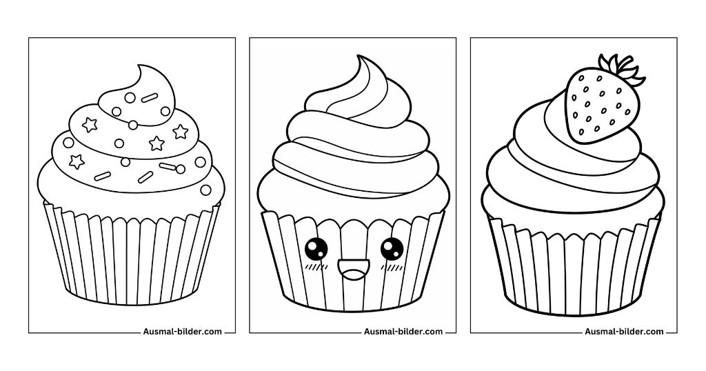 Cupcake Ausmalbilder