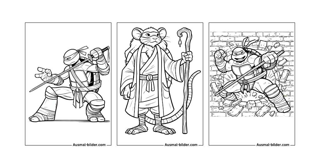 Ninja Turtles Ausmalbilder