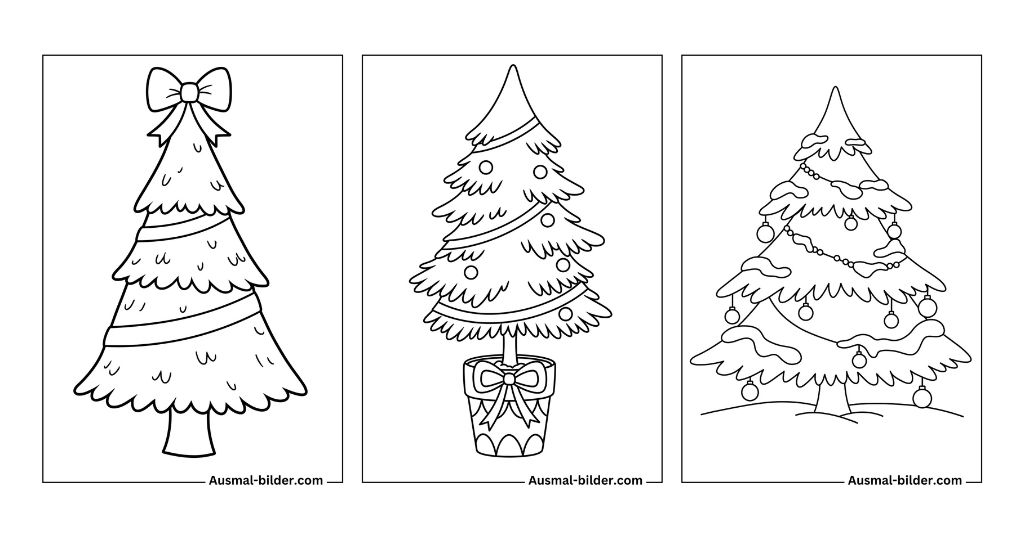 Weihnachtsbaum Ausmalbilder