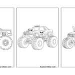 Monstertruck Ausmalbilder