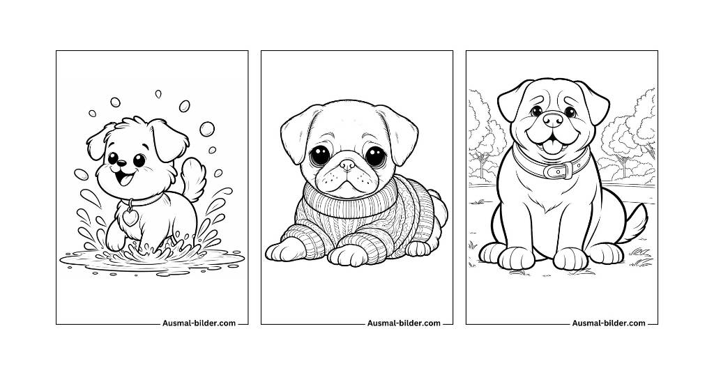 Hunde Ausmalbilder