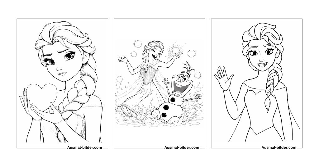 Anna und Elsa Ausmalbilder
